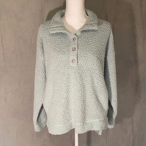 Aerie mint Sherpa pullover